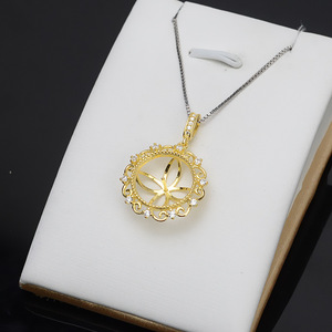 Pendentif à base circulaire en argent S925 pour femmes, perle de 13-14 mm, accessoire personnalisé DIY, support vide 808 - Product Image 4