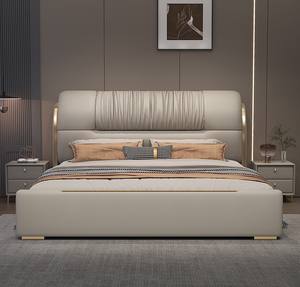 <span class=keywords><strong>Letto</strong></span> Matrimoniale King Size di Lusso Italiano da 1,8 Metri per Uso Domestico Nuovo Modello con Morbida Imbottitura per Camera da <span class=keywords><strong>Letto</strong></span> Padronale - Product Image 1