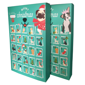 Scatole Calendario dell'Avvento <span class=keywords><strong>per</strong></span> Cani in PET Riciclato, Goffrate e Laminate Opache, con Snack <span class=keywords><strong>per</strong></span> Cuccioli, Natale 2023, Consegna in 25 Giorni - Product Image 5