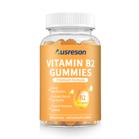 Gummies de Vitamine B2 Premium SPL OEM CoQ10 pour Stimuler le Métabolisme et Protéger la Santé des Yeux – Compléments de Vitamine B2 Riboflavine