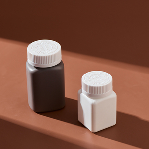 Botella de Plástico para Cápsulas o Tabletas, Forma Cuadrada Personalizada, 60ml 100ml, Envase Farmacéutico con Tapas a Prueba de Niños - Product Image 4