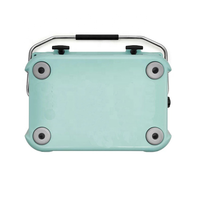 Glacière à Roulettes en Plastique 60 qt pour Randonnée, Ensemble Glacière et Boîte Isotherme