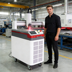 Machine de nettoyage au laser à impulsions de fibres portable 200W-500W, haute puissance, pour le bois, le métal, la rouille, la <span class=keywords><strong>peinture</strong></span>, le graffiti - Product Image 2