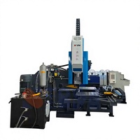 Machine de perçage et de poinçonnage robuste SRM, série HPD, machine de perçage de plaques, portique mobile HPD123, hydraulique, haute sécurité