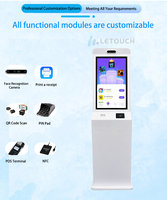 Touchscreen-PC Selbst bestellender Zahlungs kiosk, Interaktiver Selbstbedienungs-Android-POS-Drucker kiosk