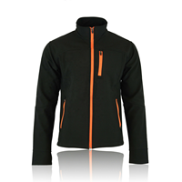 Veste softshell personnalisée pour homme, grande taille, décontractée, avec fermeture éclair, respirante, thermique, coupe-vent, pour l'automne