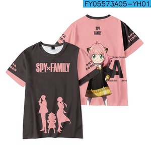 4 Designs New Arrival <span class=keywords><strong>SPY</strong></span> <span class=keywords><strong>Family</strong></span> Girls T-shirts Summer Cloth Digital Printing Anime Short Sleeve for Adults - Product Image 3