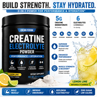 Créatine Monohydrate en Micro-Poudre Pure, Électrolytes, 500g – Complément Alimentaire pour Hommes et Femmes, Soutien à l'Hydratation Musculaire – Meilleure Vente