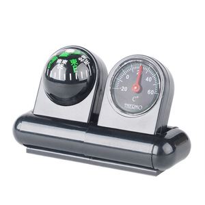 Double Ball Brand Vehicle Compass With <b>Thermometer</b> For <b>Outdoor</b> Camping Navigation - Product Image 2