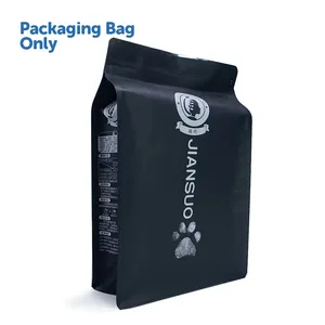 Custom Printed Resealable Mylar Smell Proof Zipper Packing Plastic Aluminum Foil Pet Food Standing Dog Treat Pouch Packaging Bag