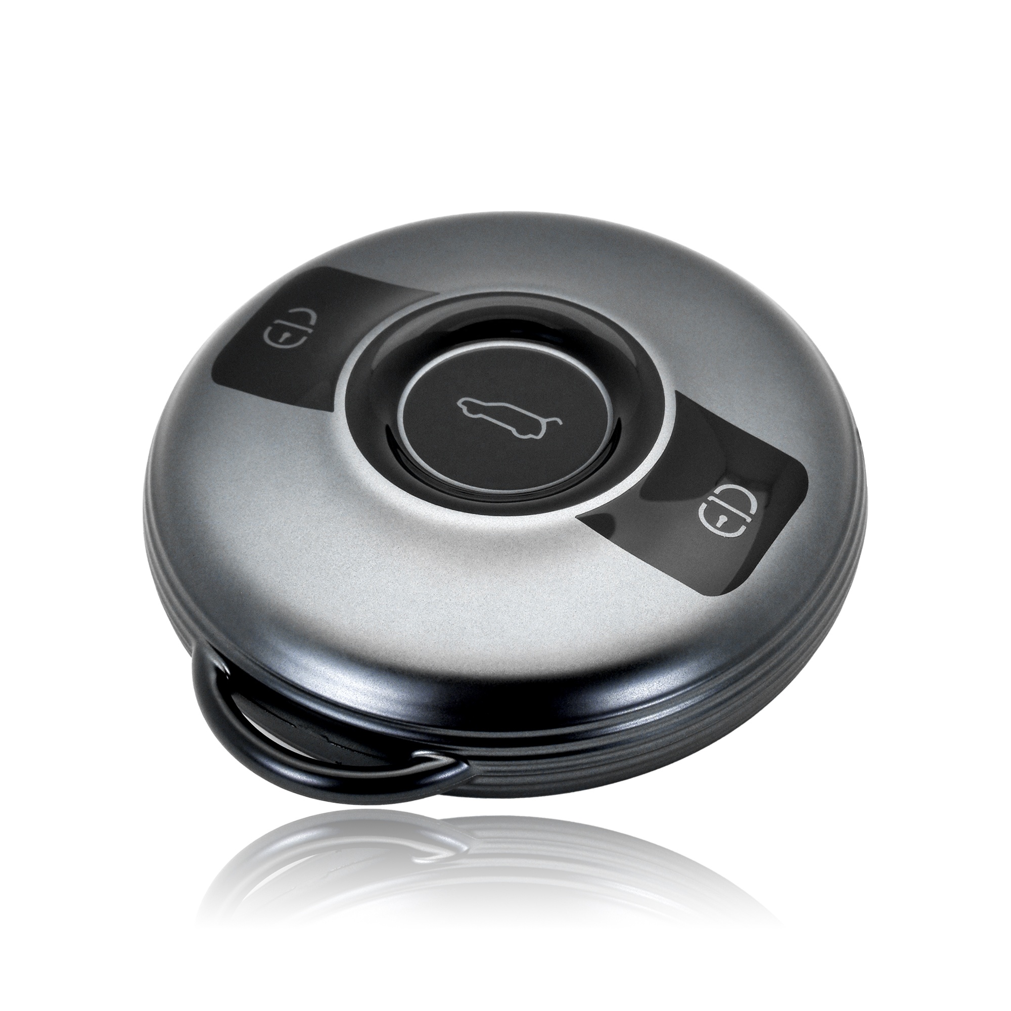 Matte Gunmetal TPU Car Key Fob Cover Flip Folding Design - CM Brand (Model: CM61) | phonenumbergener