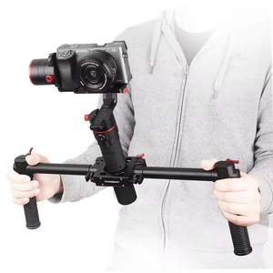 Eachshot Professional Dual Handle <b>Grip</b> Handheld Handlebar Kit for Gimbal of Crane Feiyu MOZA 3 Axis Gimbal Professional Dual Han - Product Image 3