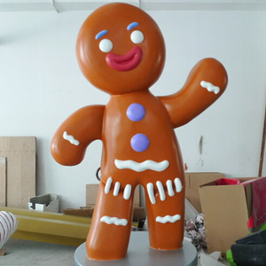 Resin <b>Christmas</b> Snowman Sculpture Outdoor Floor Mount Durable <b>Figure</b> Decor - Product Image 2