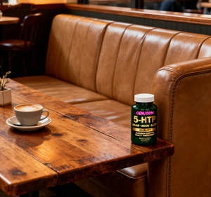 OEM/ODM 5-<span class=keywords><strong>HTP</strong></span> 200mg Capsules Plus Calcium pour l'humeur, le sommeil favorise l'humeur calme et détendue Supplément 5 <span class=keywords><strong>HTP</strong></span> - Product Image 4