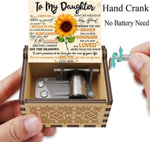 Caja Musical de Madera con Diseño de Girasol, 'You Are My Sunshine', Regalo Musical Colorido de Madera de Mamá para Hija, para Cumpleaños y Navidad - Product Image 4