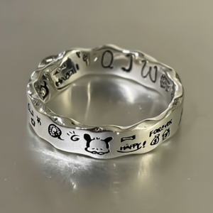 Vendita calda di tendenza gioielli da uomo di lusso in oro rosa placcato in lega di serpente anelli aperti alla moda coppia gioielli Set - Product Image 2