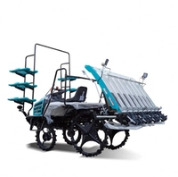 Abordable de haute qualité 6 rangs Style d'équitation marche efficace nouveau riz transplanter semoirs transplanteurs