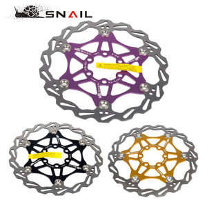 Disque de frein flottant SNAIL à 6 boulons, disque de frein de vélo 160 mm 180 mm 203 mm en alliage d'aluminium pour VTT - Product Image 1