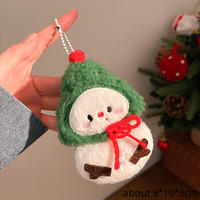 Porte-clés en peluche de Noël en gros, pendentif de série de Noël mignon, breloques adorables, cadeau de fête, jouet en peluche