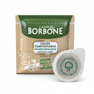 100 Cialde ESE 44 mm Filtro per Caffè in Carta Dek Borbone [0,14/cialda] - Product Image 2