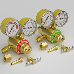 Kit de régulateur de gaz de soudage avec manomètres de pression pour oxygène et acétylène, petite bouteille de gaz MC, kit d'outils de découpe au plasma - Product Image 3