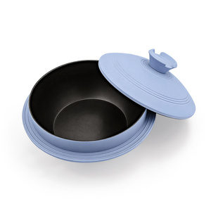 Casserole coréenne en fonte d'aluminium antiadhésive OEM, pour soupe miso, ragoût, bibimbap, pot <span class=keywords><strong>à</strong></span> <span class=keywords><strong>riz</strong></span>, Ttukbaegi - Product Image 2
