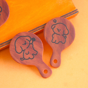 Plateau à pain miniature en résine effet bois, assiette à <span class=keywords><strong>pizza</strong></span>, modèle alimentaire pour maison de poupée, décoration de bureau DIY, cadeau promotionnel - Product Image 1