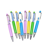 BECOL Promotionnel Logo Personnalisé 2D 3D Flottant Liquide Stylo Creative Design Huile Flotteur Stylo À Bille En Plastique pour Cadeaux