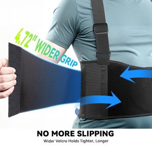 Wholesale <b>Back</b> <b>Brace</b> Lower Lumbar Support for Heavy Lifting - Belt Adjustable Workout Waist Pain Relief - Product Image 2