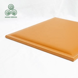 MUMU หนัง MDF หรูระดับไฮเอนด์แผงหกเหลี่ยมหุ้มผนังโบราณของบ้านส่วนตัว - Product Image 3