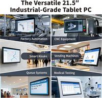 Computadora Todo en Uno de 21.5 Pulgadas, Android 12, 12 Núcleos, Pantalla Táctil, Panel PC Industrial, Montaje en Pared, RK3399, 4 GB de RAM, 64 GB de ROM, 1920x1080 IPS