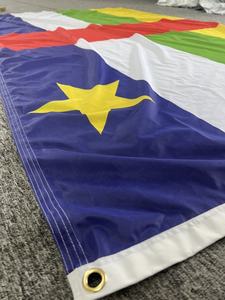 Флаг Республики Тчад 5*8 футов, синий, желтый, красный, большой размер, Африканский баннер, 110 г/м2, полиэстер, двухстороннее печатание - Product Image 2