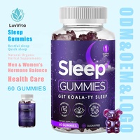 LUVVITA Permen Kunyah Alami Penunjang Tidur Bebas Gula untuk Kesehatan Dewasa dengan Melatonin untuk Mendukung Tidur dan Meningkatkan Daya Ingat