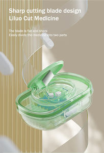 Kotak Obat Portabel Kapasitas Besar Pengingat Obat Pemotong dan Penyimpanan Obat dalam Satu Perangkat Dispenser Perjalanan Multikompartemen - Product Image 6