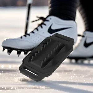 Sepatu Spike beton uniseks, rantai salju sol sedang cleat logam bebas gaya jari kaki antiselip untuk alat bantu traksi untuk musim dingin