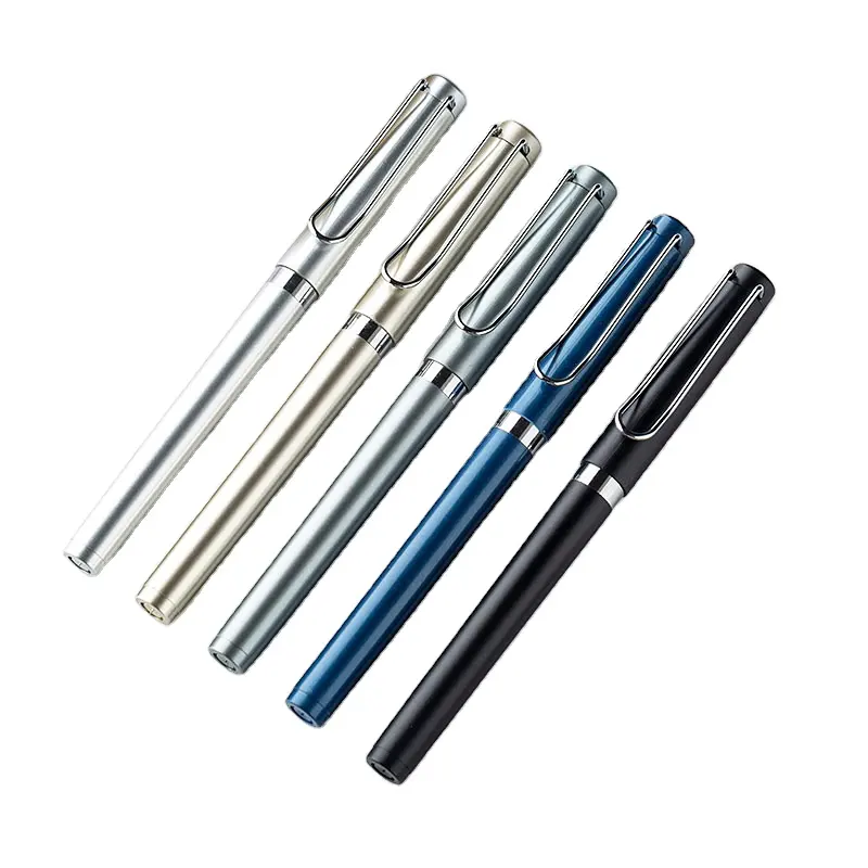 קידום מכירות פריט משרד אספקת Custom צביעה Refillable ג 'ל עט נובע פלסטיק