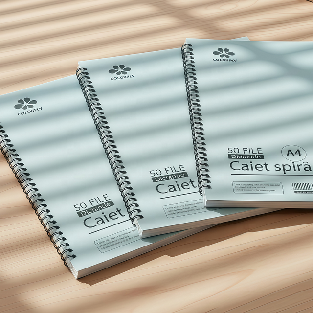 Customized School Students 80 Sheets Notebook High Quality Colorful Pretty Hardcover Spiral Notebooks
