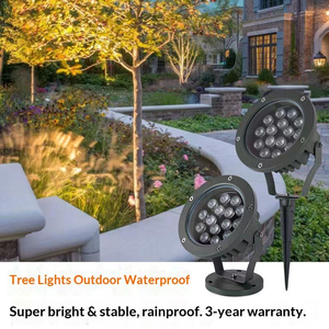 Projecteur LED paysager extérieur en aluminium IP65 étanche, lampe d'arbre avec <span class=keywords><strong>un</strong></span> indice de reproduction des couleurs élevé de 90 pour les parcs, les forêts et l'art - Product Image 2
