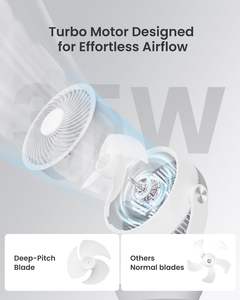 Wholesale Portable Home Outdoor Small Table <b>Fan</b> <b>Usb</b> Rechargeable <b>Desk</b> 8Inch Solar With Led Light - Product Image 4