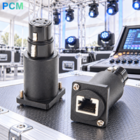 Adaptateur RJ45 vers XLR femelle 5 broches DMX512 de type D pour montage sur panneau, pour console d'éclairage de scène, théâtre, studio, luminaires LED, contrôle du signal