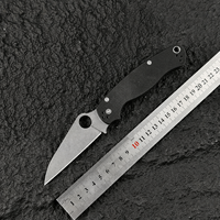 Couteau pliant tactique C81 Hawkbill, lame 5Cr15MoV, manche G10, couteau de poche à bec courbé, coupe-corde de survie, outil EDC pour le camping
