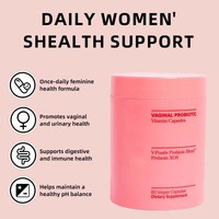 Probiotiques vaginaux sans gluten, végétaliens, sans odeur, marque privée OEM, 60 capsules, équilibre du pH, Yoni Pops