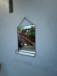 Modern Decorative <b>Mirror</b> Shelves Made Brass <b>Mirror</b> for Home <b>Decor</b> Showcase Storage Wall Mounting Supplier Uttar Pradesh - Product Image 6