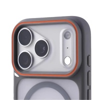 Étui de téléphone magnétique avec coque de protection effet peau pour iPhone 18 ProMax Transparent Mat 17 Tout inclus 15 Étui de protection