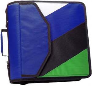 Free Sample BSCI Professional Business Polyester Zipper 3 Inch D-<b>Ring</b> 3 <b>Ring</b> <b>Binder</b> 700 Sheet Capacity Multiple Pockets - Product Image 1