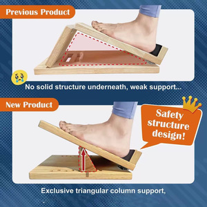 Tabla Inclinada de Madera KiJo, 16 Ángulos, Capacidad de 500 lb, Inclinación Ajustable para Estiramiento de Pantorrillas y Entrenamiento de Fuerza - Product Image 4