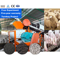 LANE Vermicompost Organische Meststof Productielijn Regenwormverwerkingsmachine Industriële Plantenleverancier