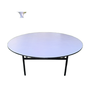 Meubles d'hôtel modernes à prix avantageux, table de banquet en PVC, table pliante pour 10 personnes - Product Image 1