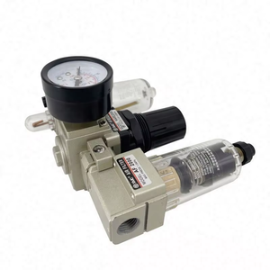 XMC AC2000-02D G1/4 50um 공압 공기 소스 처리 장치 조건 필터 조절기 윤활기 농장 자동 배수 - Product Image 3