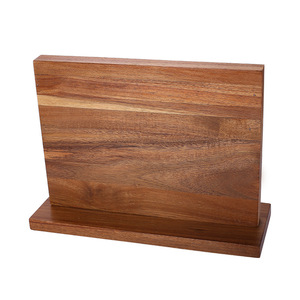 Soporte magnético para cuchillos de madera maciza, estante de exhibición vertical, soporte duradero para cuchillos de cocina con base desmontable para almacenamiento de cubiertos - Product Image 3